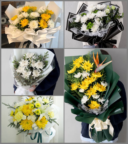山东菏泽牡丹区王浩屯镇油坊朱村白事花束代送